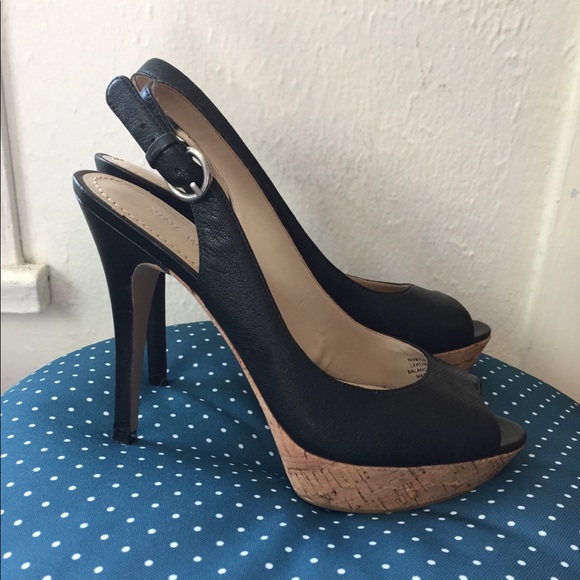 Nine West Shoes - Nine West Sling Back Leather Heels